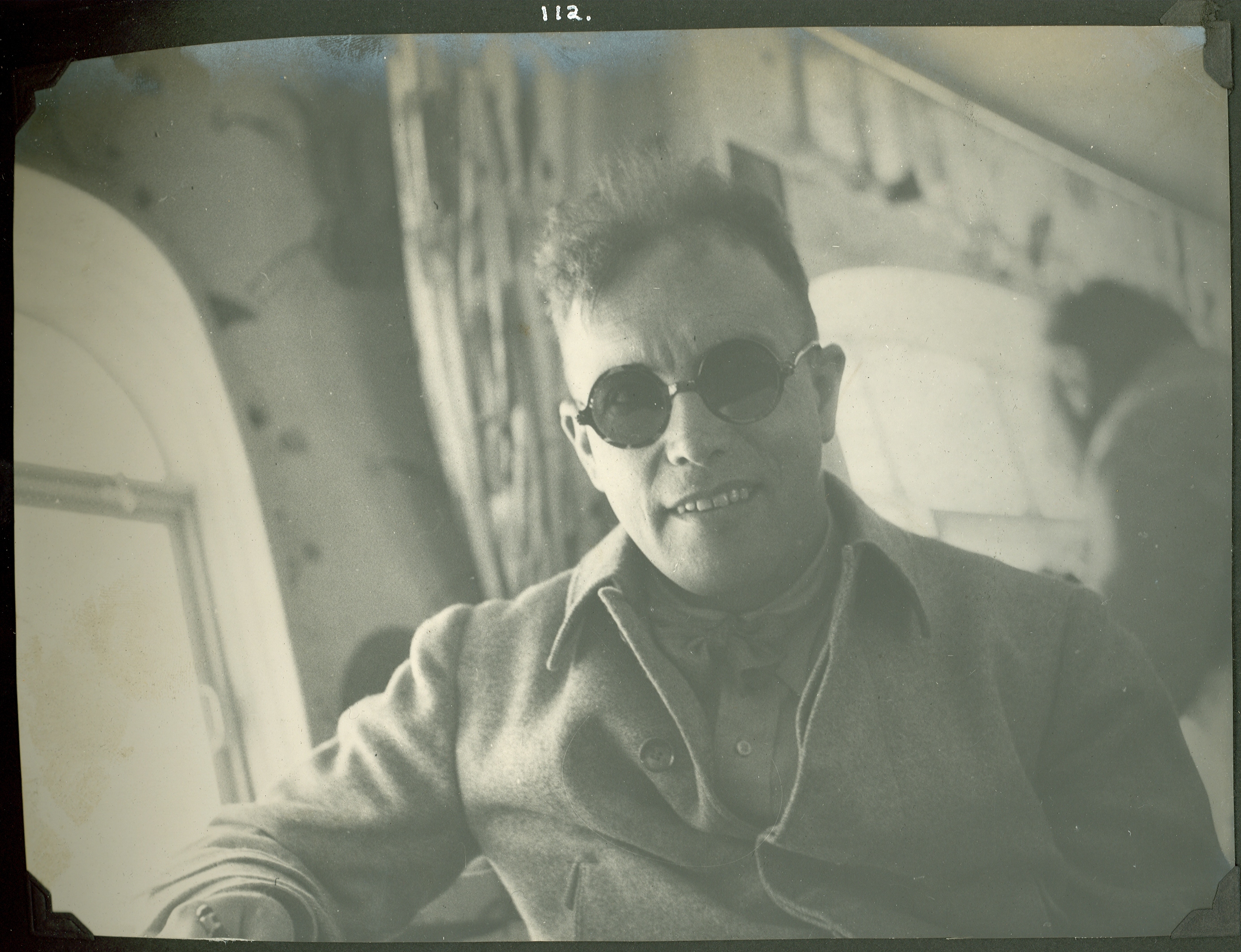 Iceberg Smith taking observations from the comfort of Graf Zeppelin’s passenger gondola. (U.S. Coast Guard) Iceberg Smith taking observations from the comfort of Graf Zeppelin’s passenger gondola. (U.S. Coast Guard)